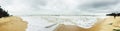 A panoramic view of the scenic Kodi Beach Royalty Free Stock Photo