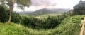 Panoramic view of Scenic mountain view on the Big Island of Hawaii
