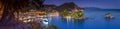 Panoramic view of scenic Parga city, Greece. Royalty Free Stock Photo