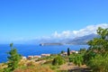 Tourism in San Nicola Arcella, a small town in the Calabria region Royalty Free Stock Photo