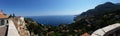 Panoramic view of the sea from the village of Roquebrune Cap Mar
