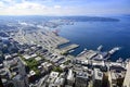 View of the Seattle harbor.