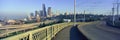 Panoramic view of Seattle, WA skyline in morning Royalty Free Stock Photo