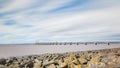 Panoramic view of Second Severn crossing from Bristol Royalty Free Stock Photo