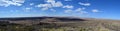 Panoramic view of Sedona meteor crater in Arizona. Royalty Free Stock Photo