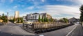 Panoramic view of the Seirei Church Hospital in Kanazawa city, Japan