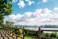 Panoramic view of Seoul city from Sky park in Korea Royalty Free Stock Photo