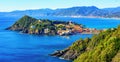 Panoramic view of Sestri Levante, Liguria, Italy