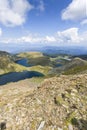 Panoramic view of The Seven Rila Lakes, Bulgaria Royalty Free Stock Photo