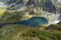 Panoramic view of The Seven Rila Lakes, Bulgaria Royalty Free Stock Photo