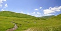 Panoramic view - Shar mountain river meanders