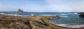 Panoramic view of Sharks Cove Enseada dos TubarÃÂµes and Secondary Islands view - Fernando de Noronha, Pernambuco, Brazil