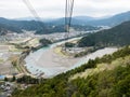 Panoramic view from Tairyuji ropeway - Tokushima prefecture, Japan