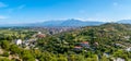 Panoramic view at Shkodra city Royalty Free Stock Photo