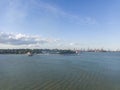 A panoramic view of Shotley Gate, Suffolk Royalty Free Stock Photo