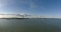 A panoramic view of Shotley Gate, Suffolk Royalty Free Stock Photo