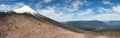 Panoramic view of the side of snow covered Osorno Volcano, Puerto Varas, Patagonia, Chile Royalty Free Stock Photo