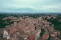 Panoramic view of Siena city with historic buildings and streets Royalty Free Stock Photo