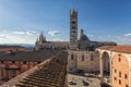 Panoramic view on Siena, Toscana, Italy
