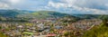 Panoramic view Sighisoara, medieval town of Transylvania, Romania, Europe