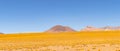 Panoramic view of Siloli Desert, in Bolivia