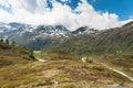 Panoramic view on Simplon Pass Royalty Free Stock Photo