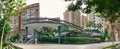 Panoramic view of Singapore Public Housing Apartments in Punggol District, Singapore Royalty Free Stock Photo