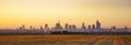 Panoramic view of Skyline Frankfurt Main, Germany Royalty Free Stock Photo