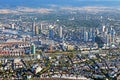 Panoramic view of Skyline Frankfurt/Main Royalty Free Stock Photo