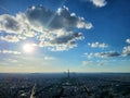 Panoramic view of the skyline of Paris at daytime.