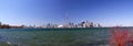 Panoramic view: Skyline of Toronto / Ontario / Canada Royalty Free Stock Photo