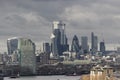 Panoramic view of the city of London Royalty Free Stock Photo