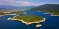 Panoramic view of Slansko jezero near town of Niksic