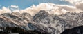 Panoramic view of slovenian alps