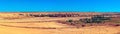Panoramic view of small Berber settlement in Ait BenHaddou valley