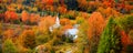 Small church in Topsham village in Vermont Royalty Free Stock Photo