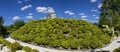 Panoramic view of small hill with plants at Frederik Meijer`s garden , Grand rapids, Michigan