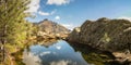 Lake at Paglia Orba in the mountains of Corsica Royalty Free Stock Photo