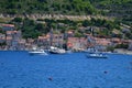 Panoramic view of small picturesque town of Vis Royalty Free Stock Photo