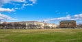 Washington DC, USA. Panoramic view of Smithsonian National Museum of African American History and Culture (NMAAHC). Royalty Free Stock Photo