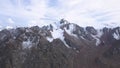 Panoramic view of snow-capped mountains