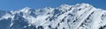 Almaty - Shymbulak Ski Resort Panoramic View Royalty Free Stock Photo