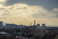Panoramic view of Sofia before sunset Royalty Free Stock Photo