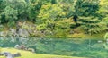 Panoramic view of Sogenchi Garden at Tenryu-ji temple gardens.