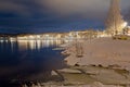 Panoramic view of Solleftea town in northern Sweden Royalty Free Stock Photo