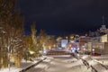 Panoramic view of Solleftea town in northern Sweden Royalty Free Stock Photo