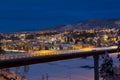 Panoramic view of Solleftea town in northern Sweden Royalty Free Stock Photo