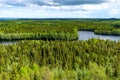 Panoramic view of Solovetsky Island from Sekirnaya Mountain