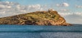 Panoramic View of Sounion, Greece Royalty Free Stock Photo