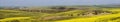 Panoramic view of South Moravia fields Royalty Free Stock Photo